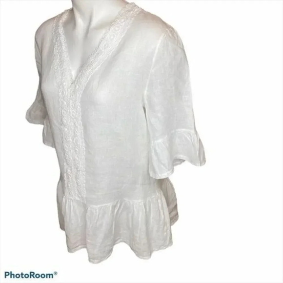 Francesca Bettini  linen blouse - Picture 1 of 7
